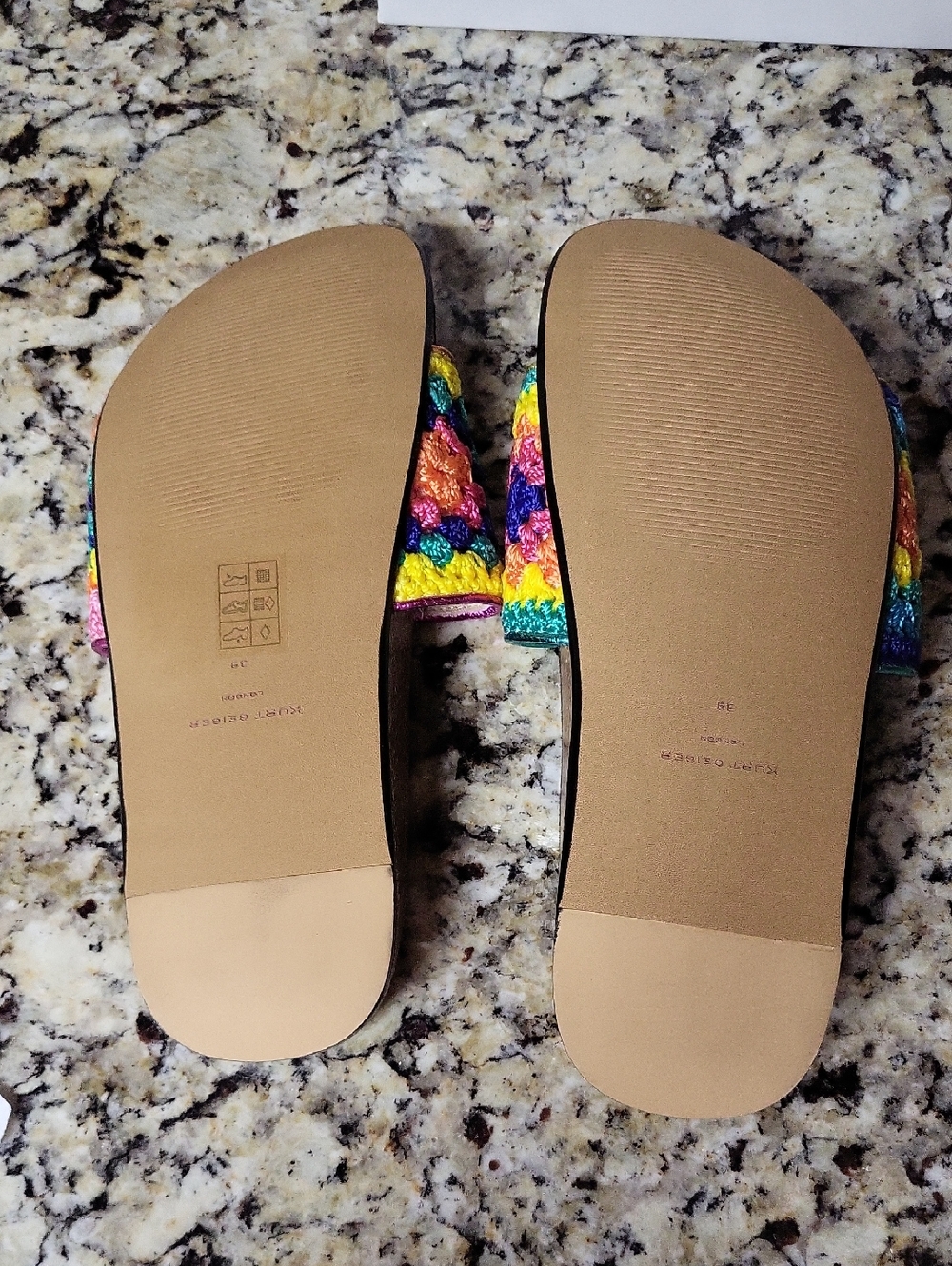 1-DAY SALE! Kurt Geiger London Ozark Crochet Slide Sandals Size 39 - Picture 7 of 10